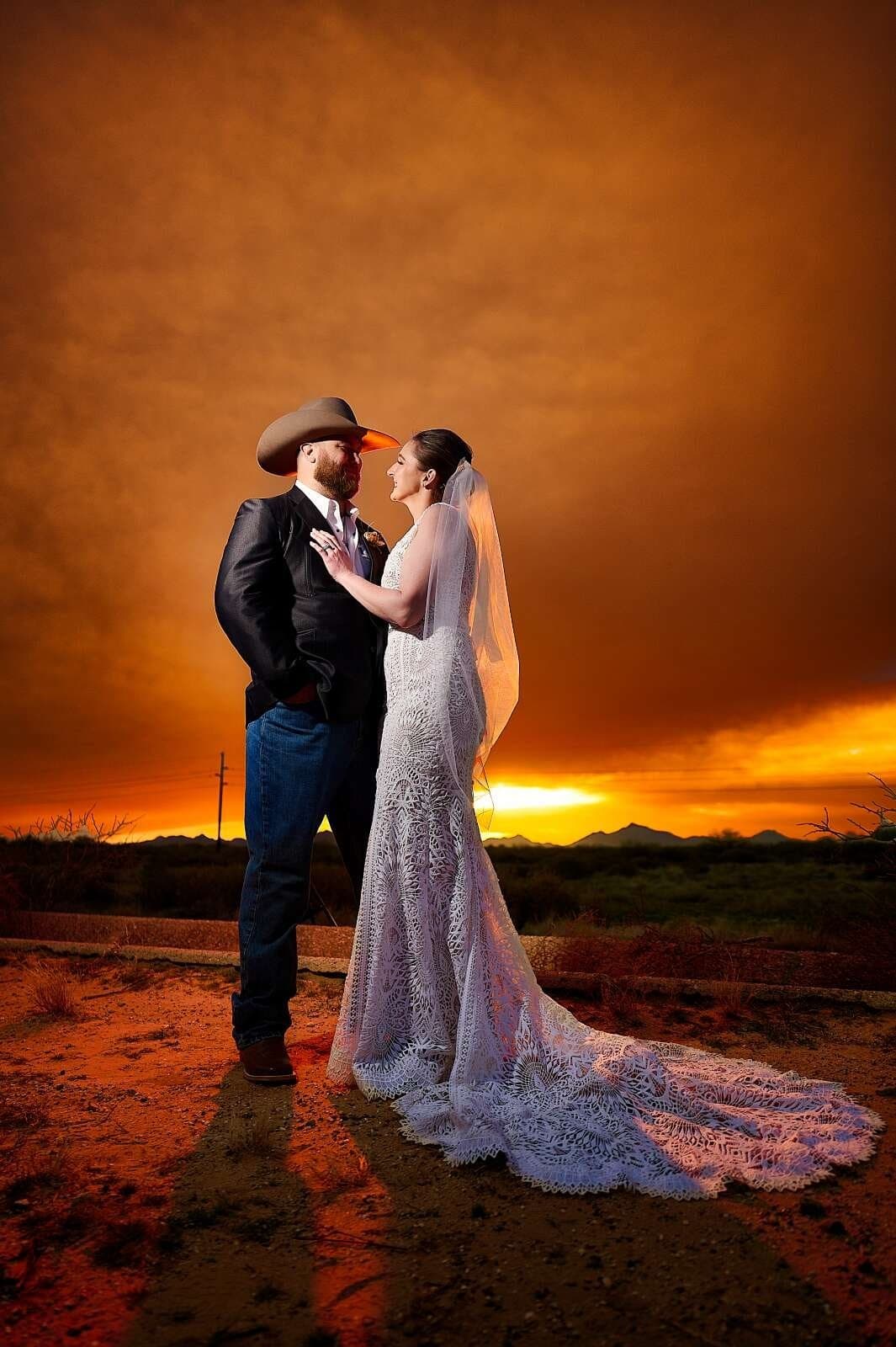 Andrew and Brittany's October Wedding at the Glover Ranch in Marana, Arizona